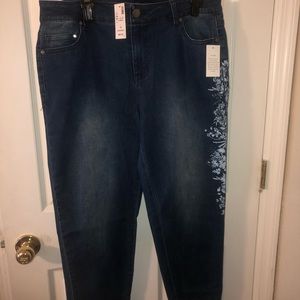 Avenue Denim Skinny Sz 16 Average Jeans